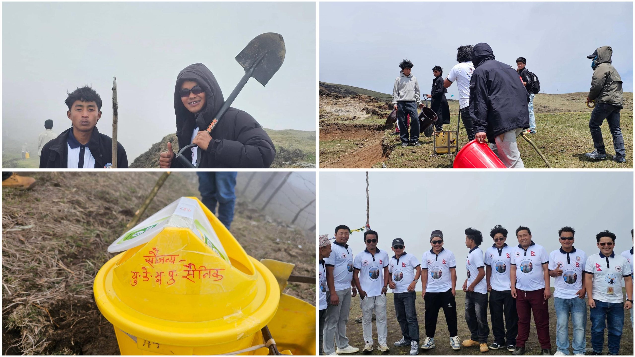 श्रम संस्कृति पार्टीद्वारा तीनसिमाना क्षेत्रमा सरसफाइ, डस्टबिन स्थापना